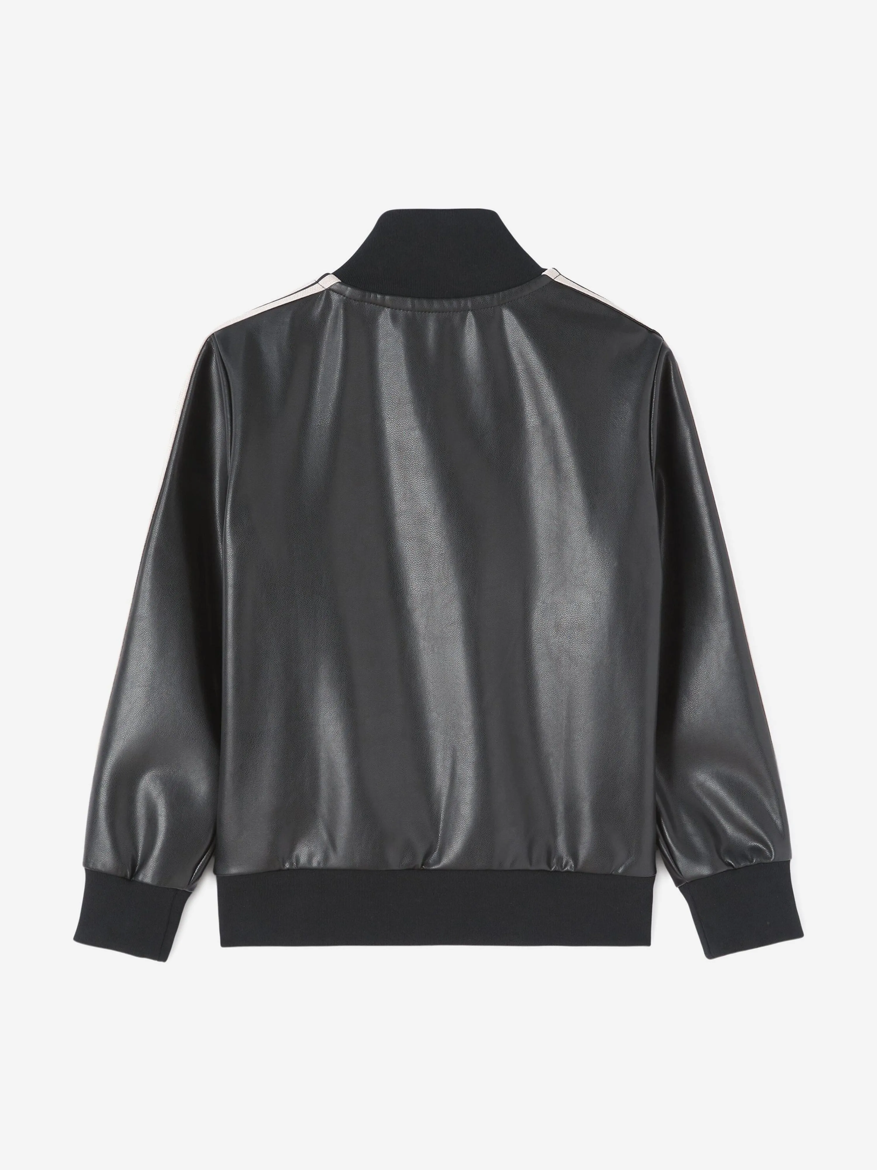 Palm Angels Girls Beschichtete Trackjacke in Schwarz