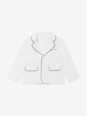Patachou Boys Leinen Blazer in Weiß