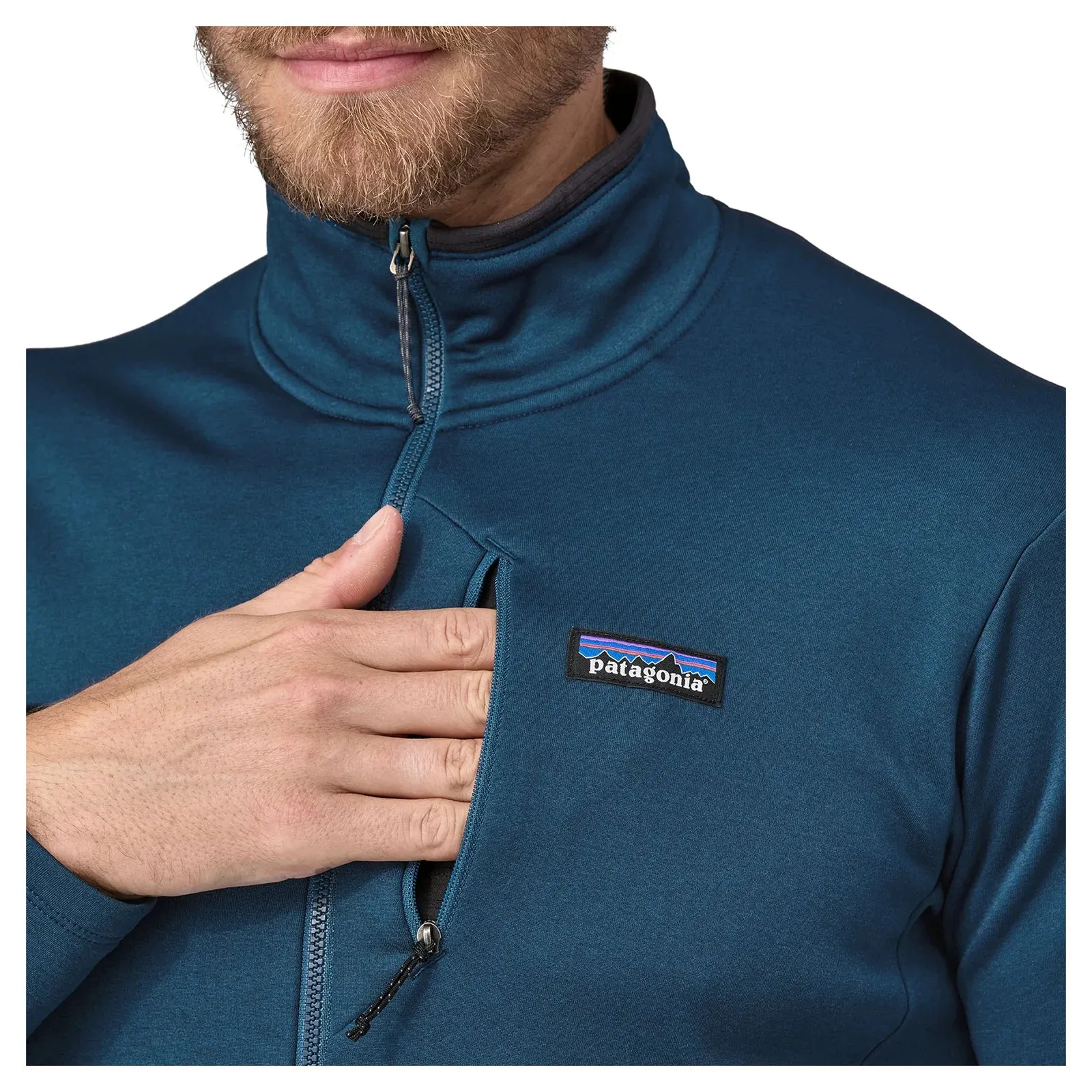 Patagonia Herren R1 Daily Jacke - Lagom Blau - Tidepool Blau X-Dye Patagonia Kleidung