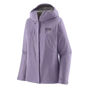 Patagonia Damen Torrentshell 3L Regenjacke Betongrau Lila