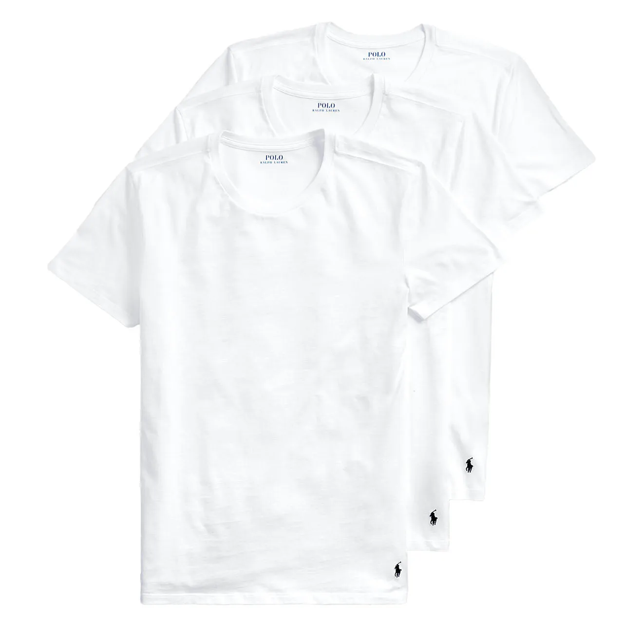 Polo Ralph Lauren 3er-Pack Kurzarm-Unterhemden Weiß Polo Ralph Lauren Bekleidung