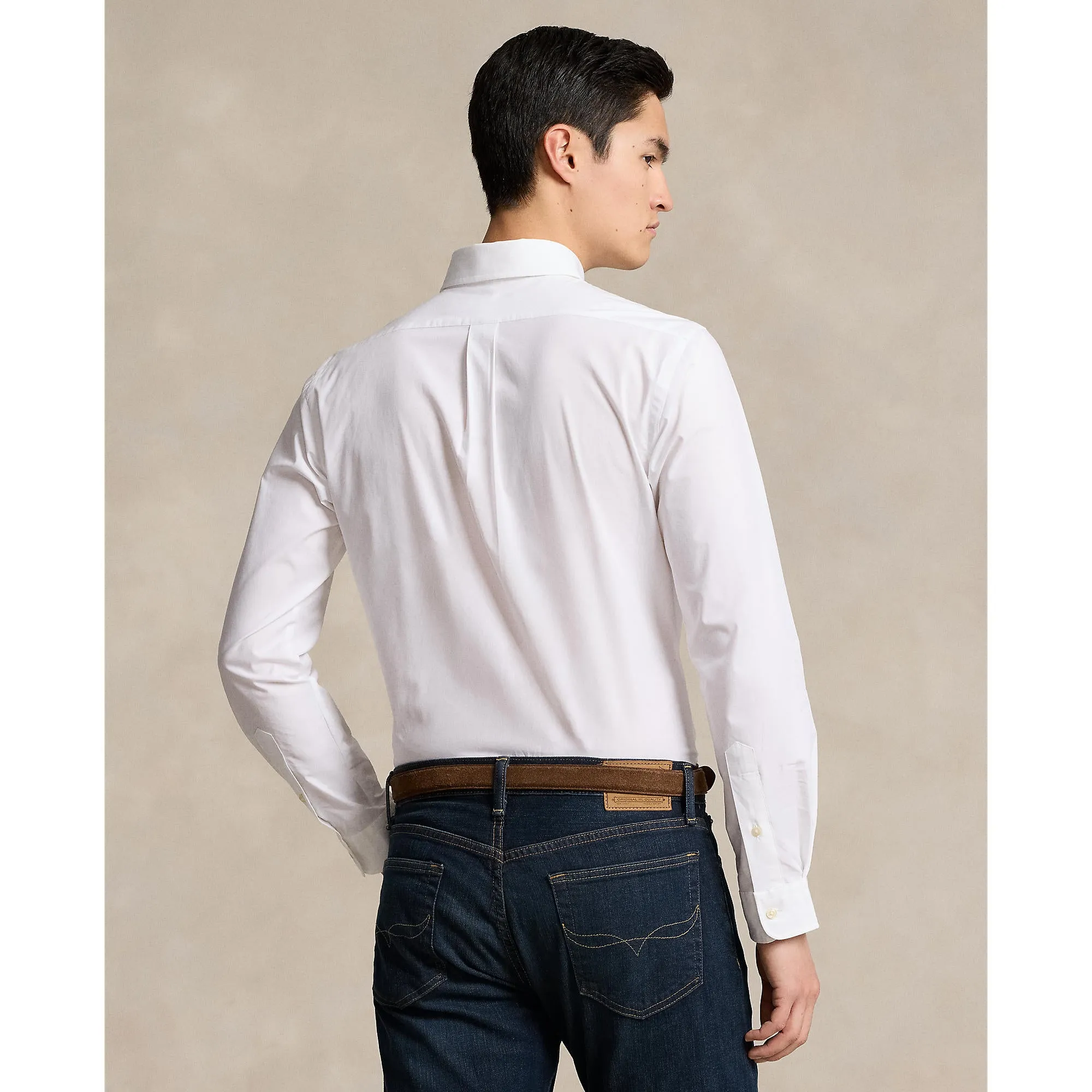 Polo Ralph Lauren - Große & Hohe Größen - Poplin-Stretch-Hemd - Weiß Polo Ralph Lauren Kleidung