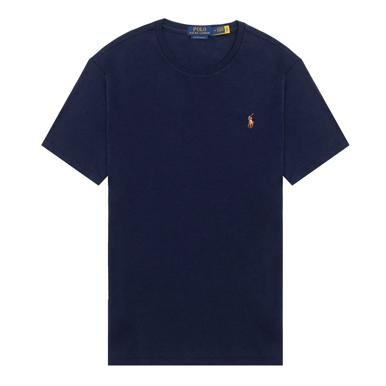 Polo Ralph Lauren Custom Slim Fit Soft Cotton T-Shirt Raffinierte Marine Polo Ralph Lauren Kleidung