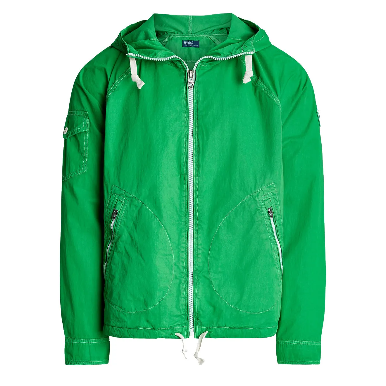 Polo Ralph Lauren Färbiges Twill Kapuzenjacke Grün