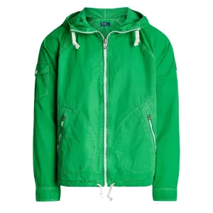 Polo Ralph Lauren Färbiges Twill Kapuzenjacke Grün
