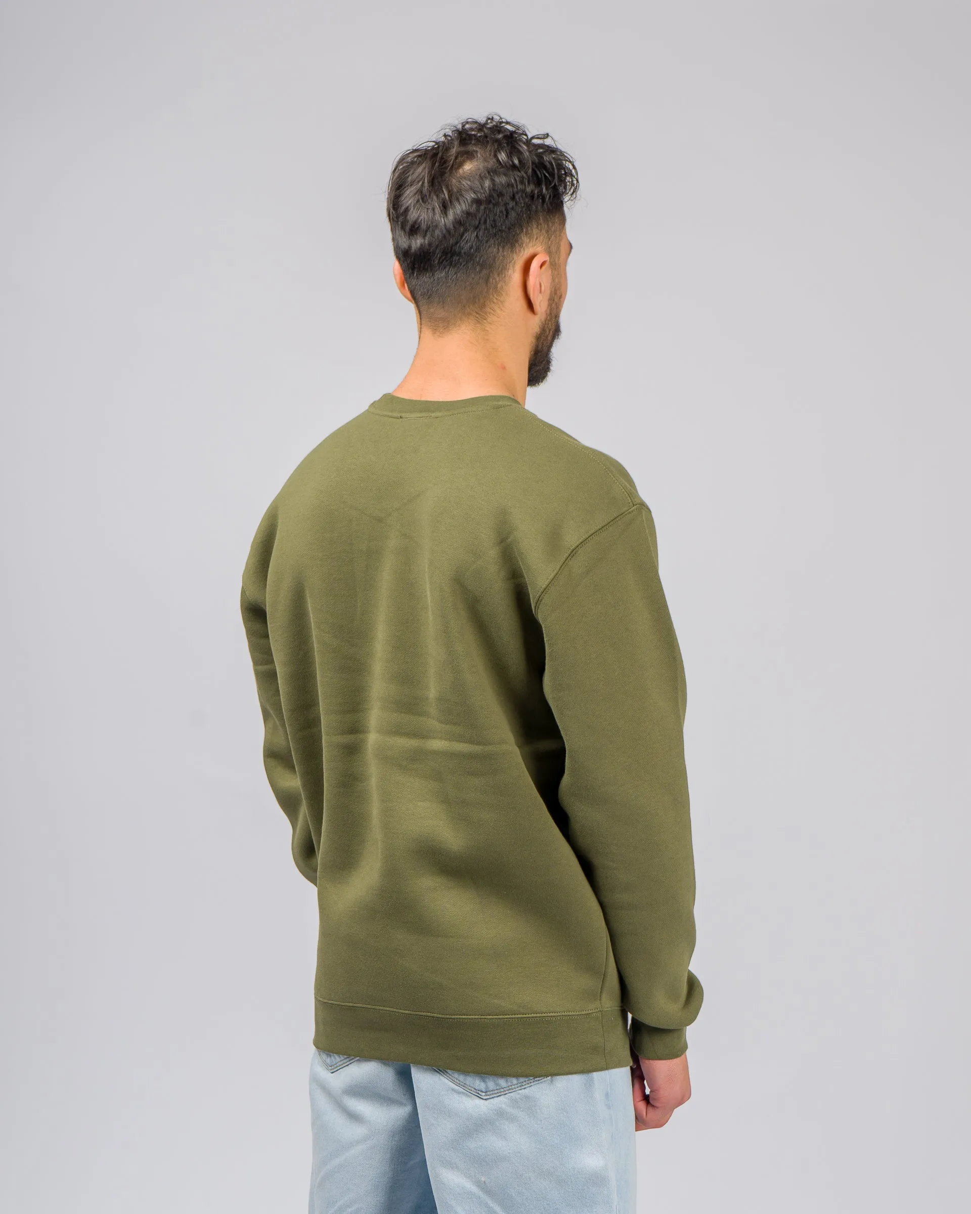 Rebound Heavyweight Crewneck Sweatshirt - Army