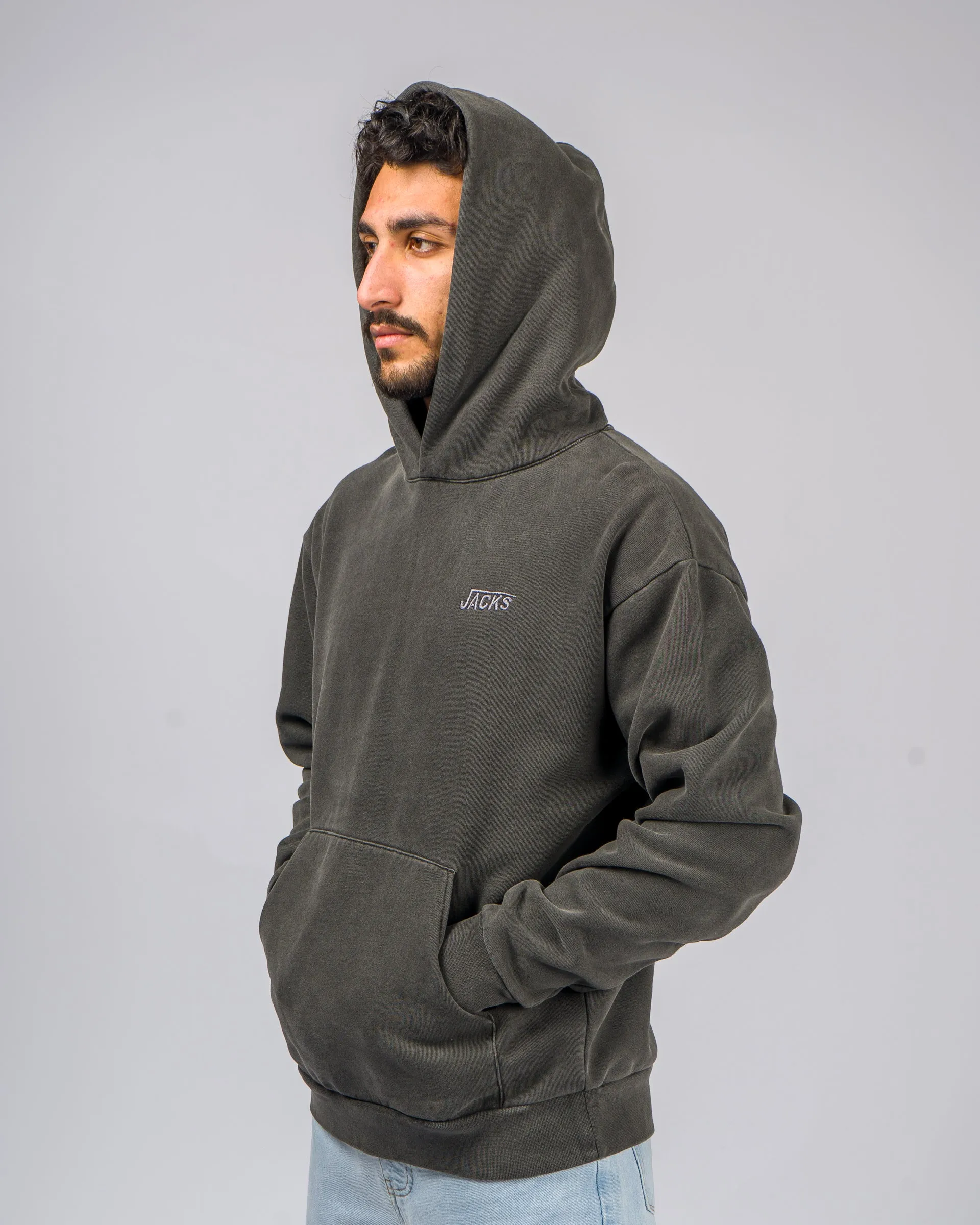 Rebound Schwergewicht Pigment Pullover Kapuzenpullover