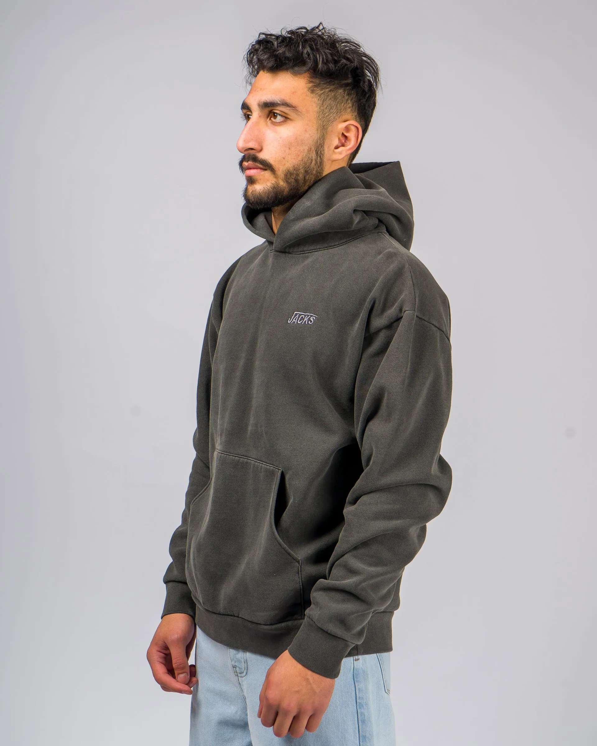 Rebound Schwergewicht Pigment Pullover Kapuzenpullover