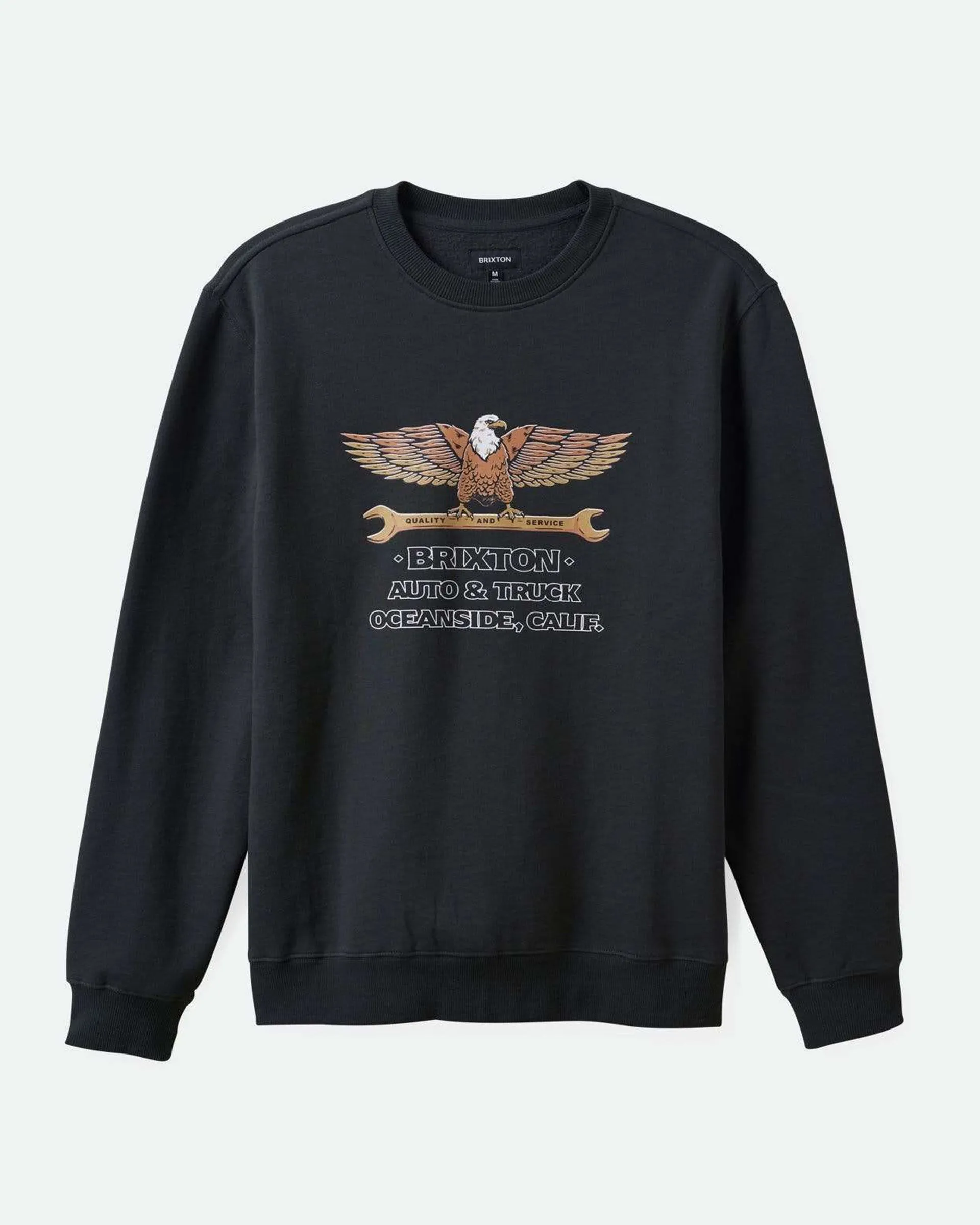 Repair Crewneck - Gewaschen Schwarz