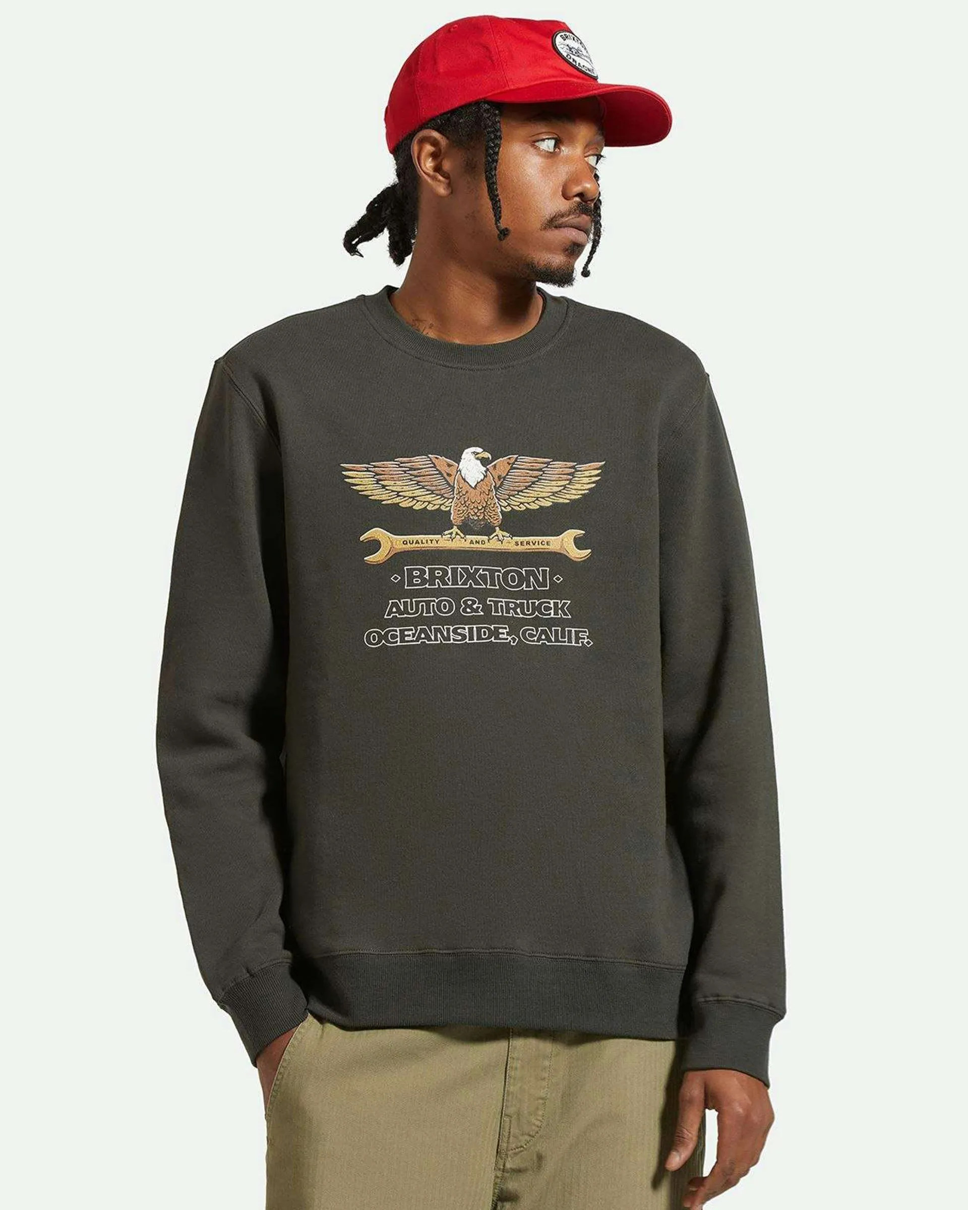 Repair Crewneck - Gewaschen Schwarz