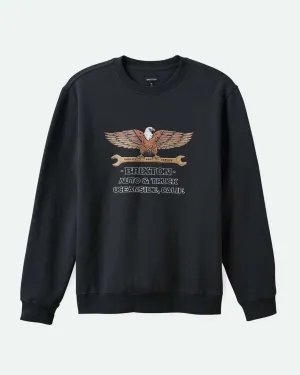 Repair Crewneck - Gewaschen Schwarz