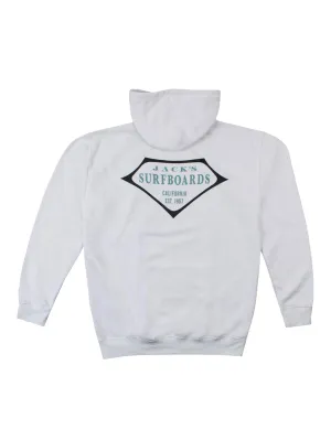 Retro Lam Classic Pullover Hoodie - Weiß