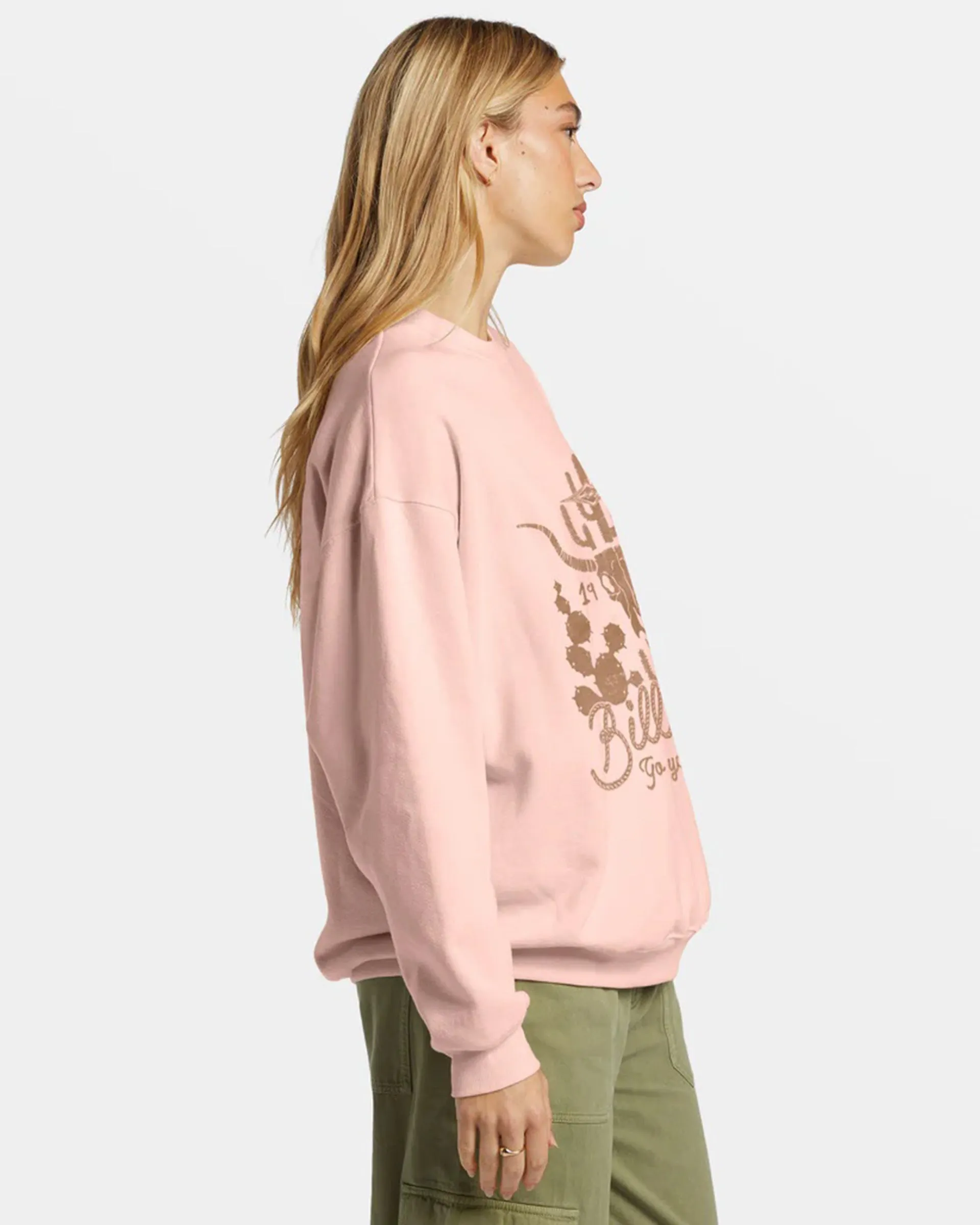 Ride In Übergroßem Crewneck Sweatshirt