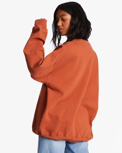 Ride In Übergroßem Crewneck Sweatshirt