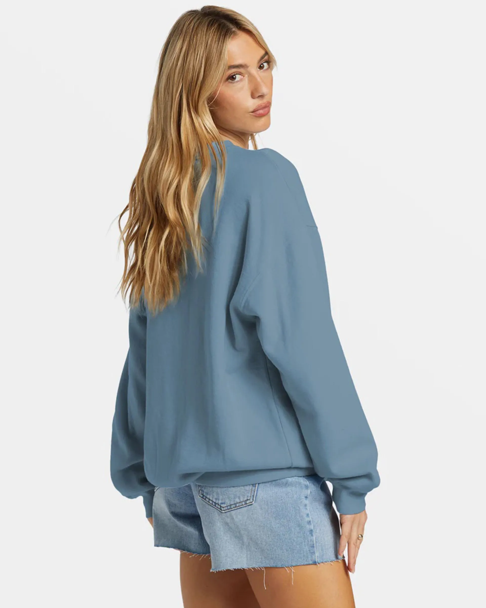 Ride In Übergroßem Crewneck Sweatshirt