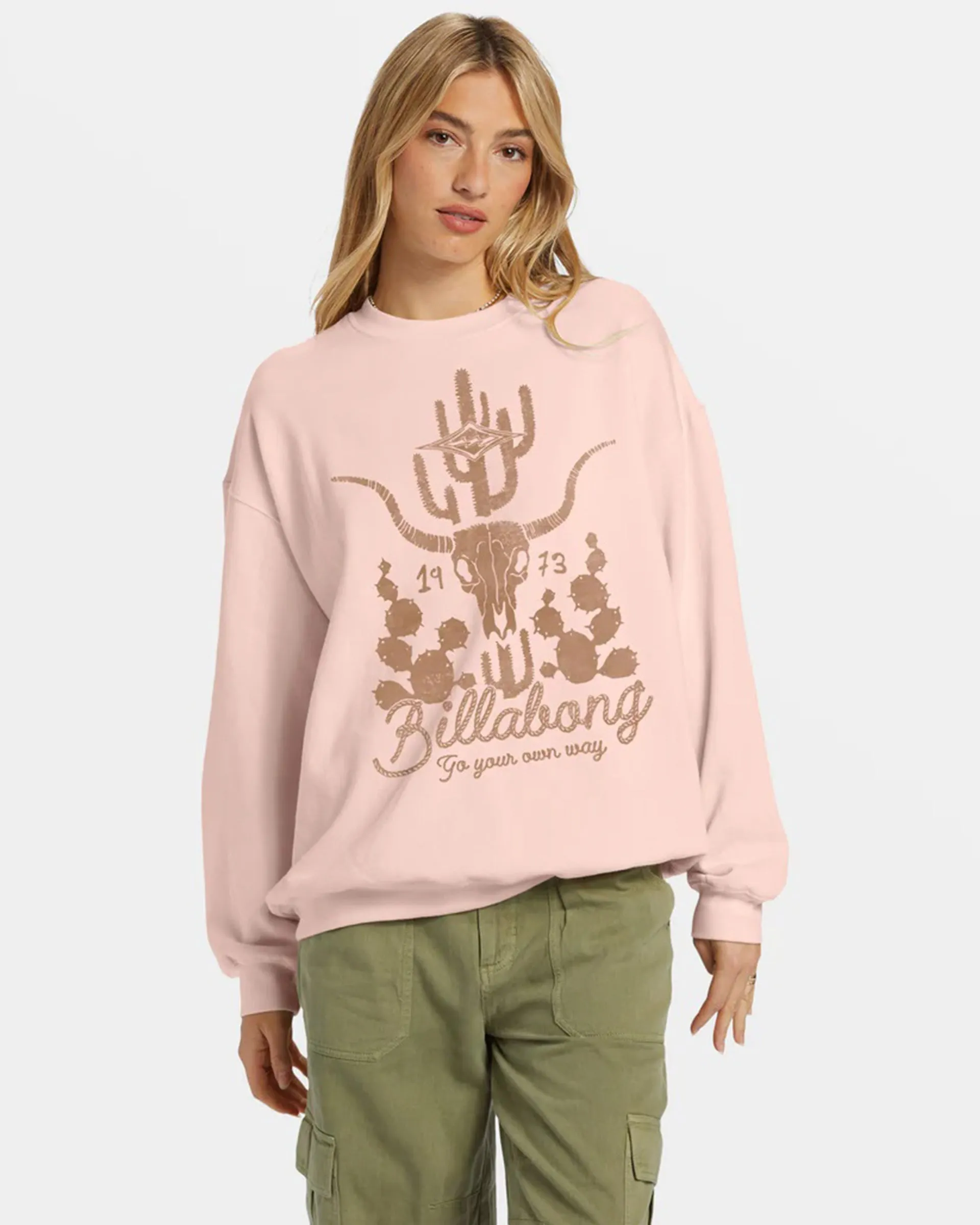 Ride In Übergroßem Crewneck Sweatshirt