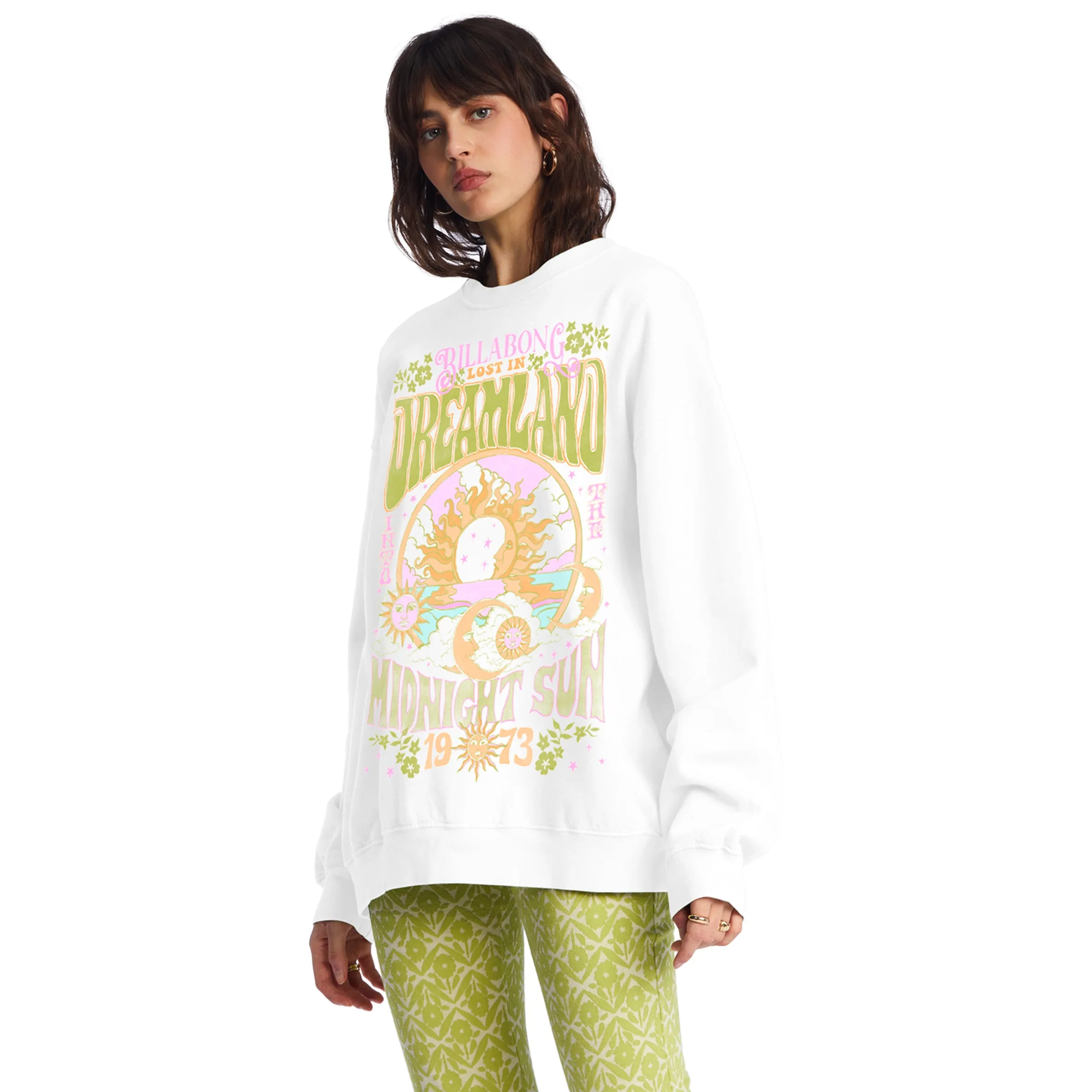 Ride In Übergroßem Crewneck Sweatshirt