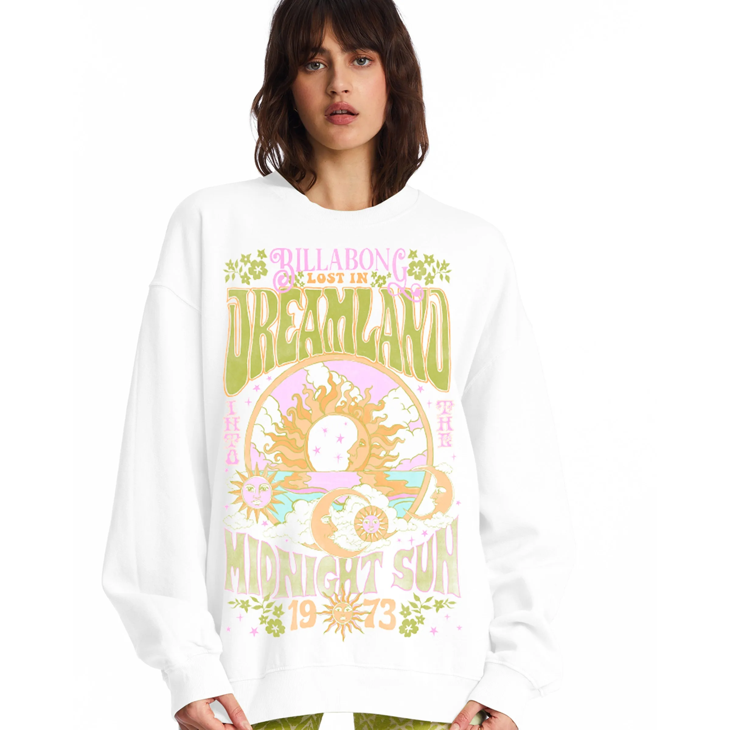 Ride In Übergroßem Crewneck Sweatshirt