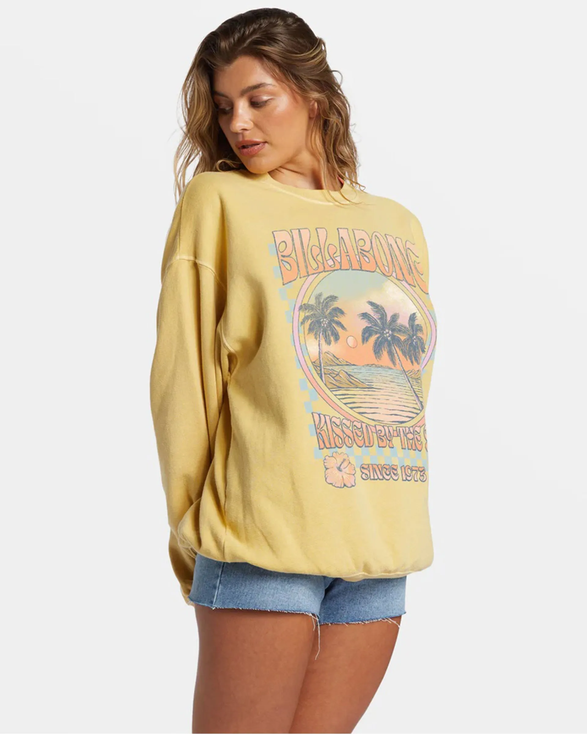 Ride In Übergroßem Crewneck Sweatshirt
