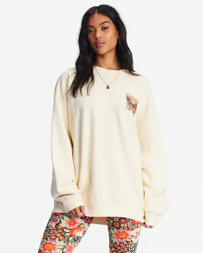Ride In Übergroßem Crewneck Sweatshirt