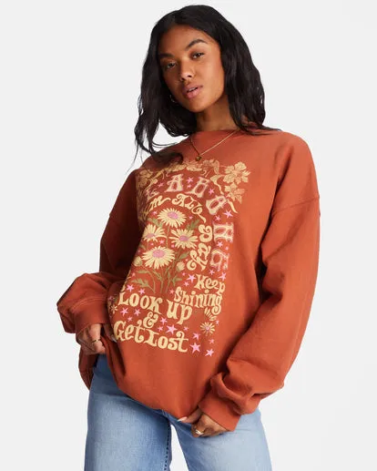 Ride In Übergroßem Crewneck Sweatshirt