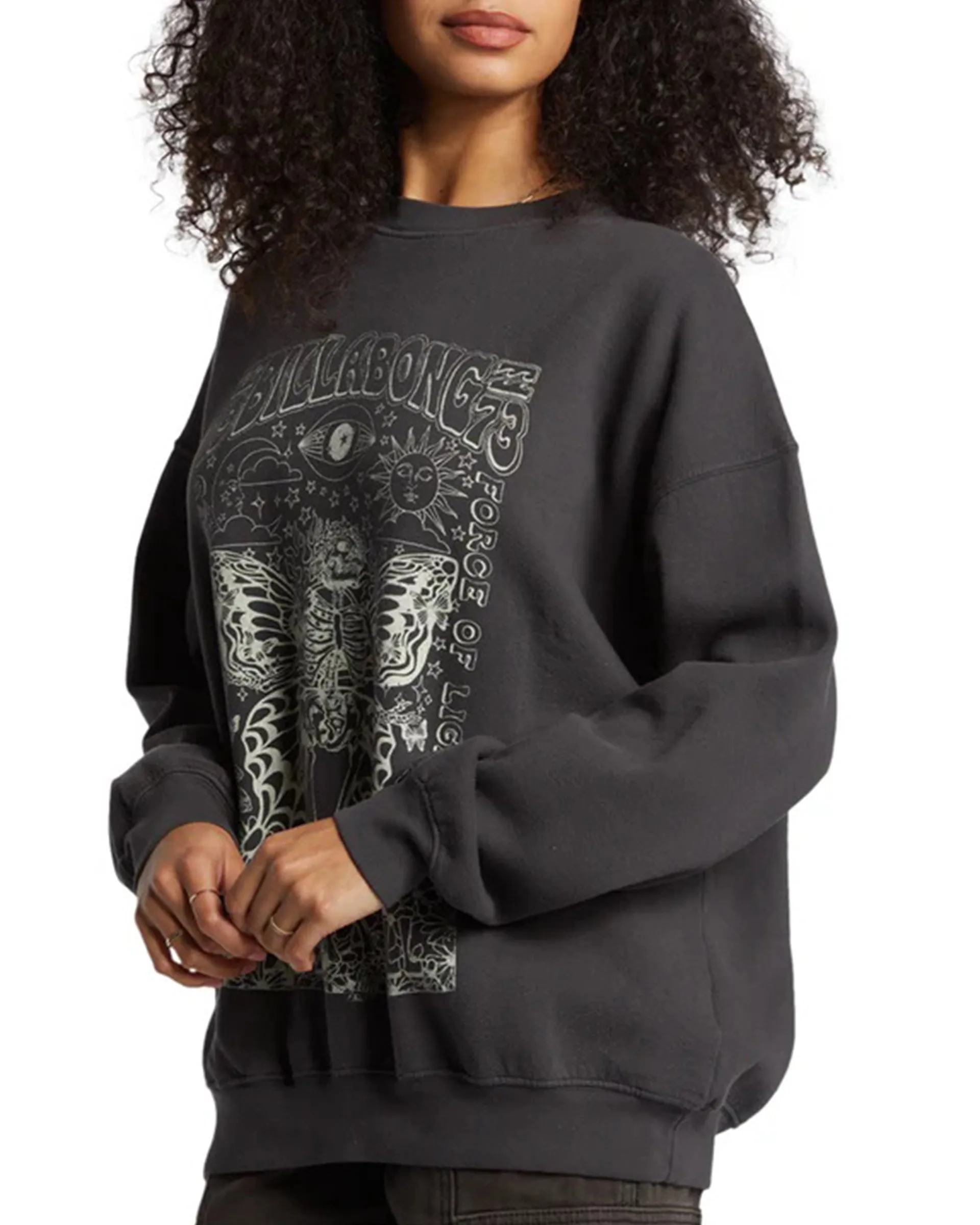 Ride In Übergroßem Crewneck Sweatshirt