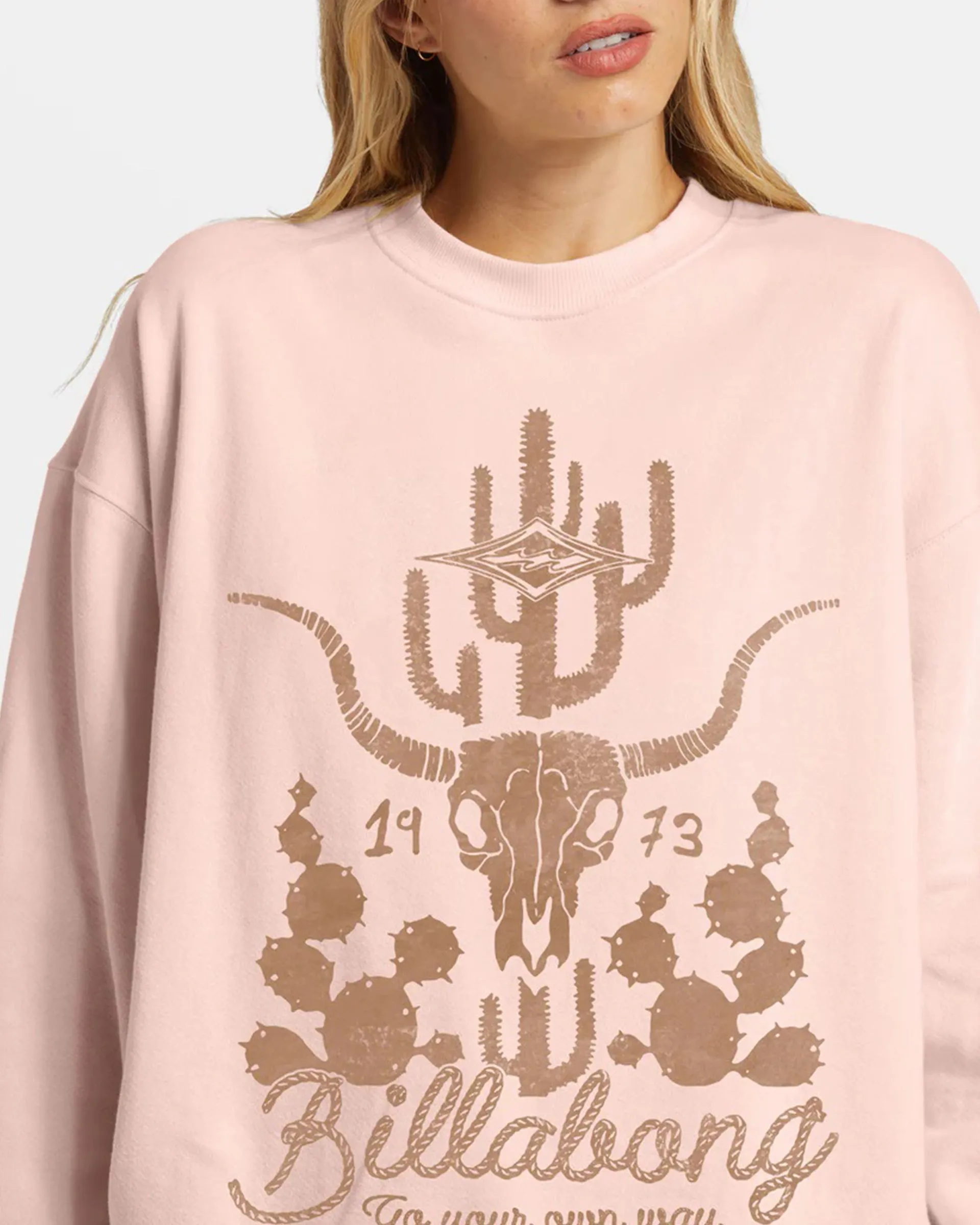 Ride In Übergroßem Crewneck Sweatshirt