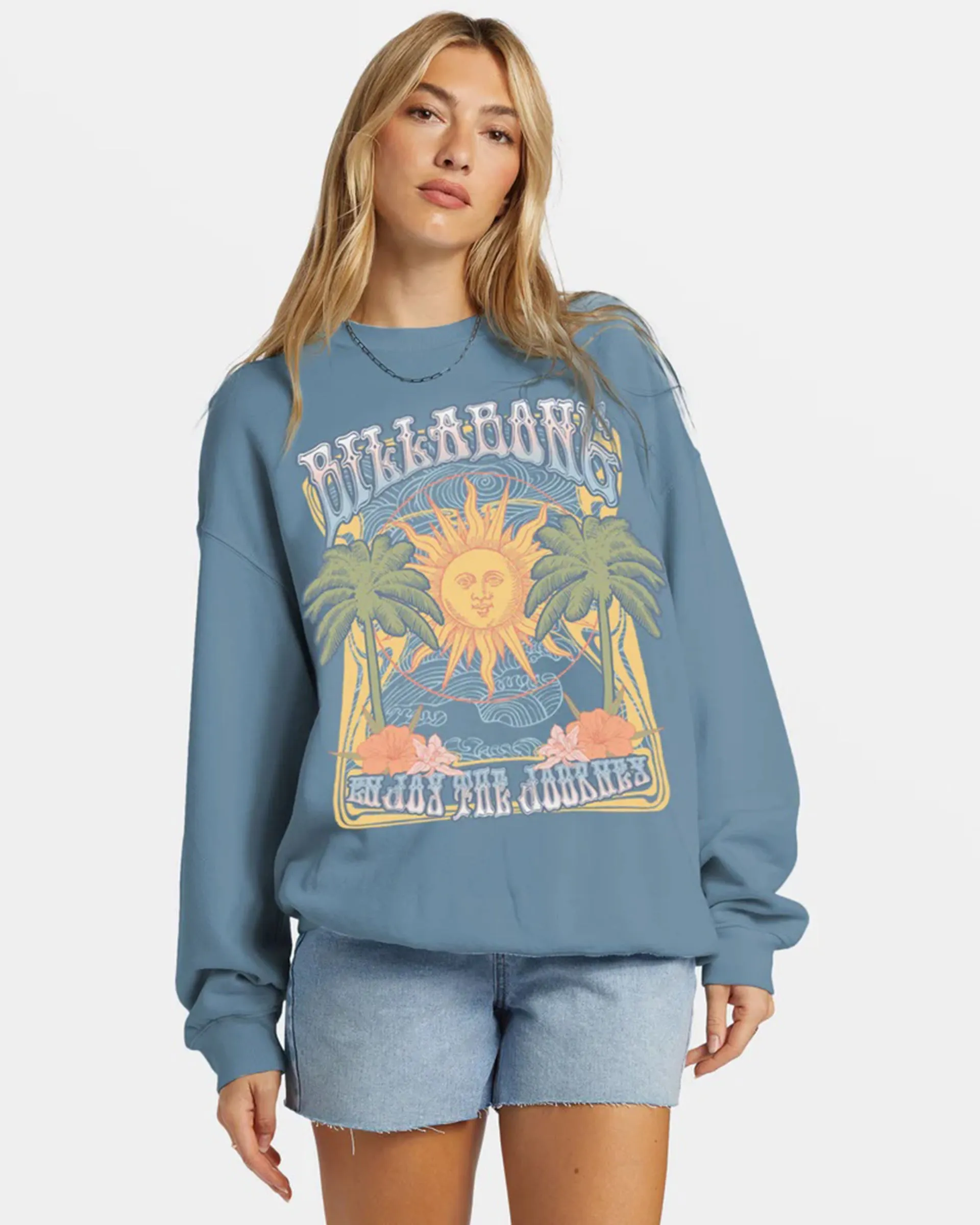 Ride In Übergroßem Crewneck Sweatshirt