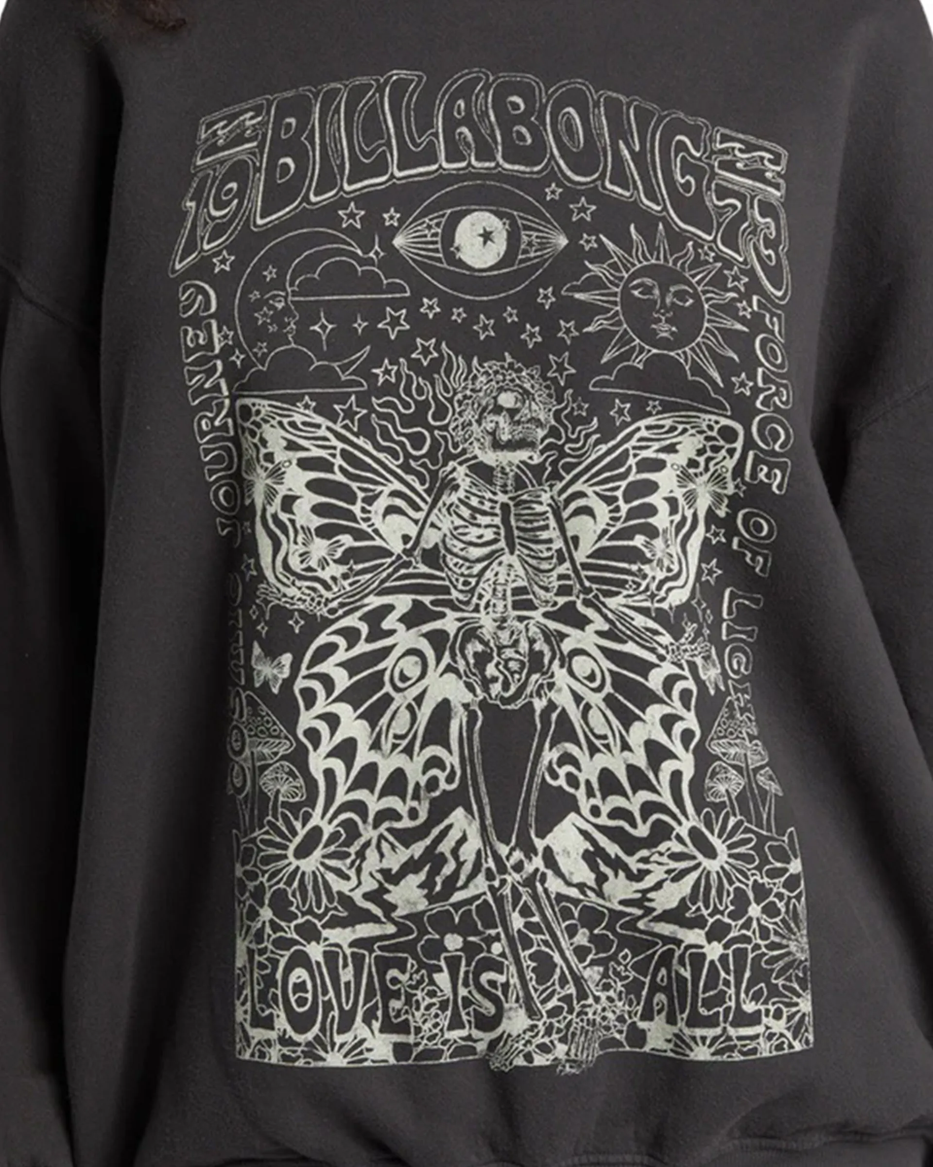 Ride In Übergroßem Crewneck Sweatshirt