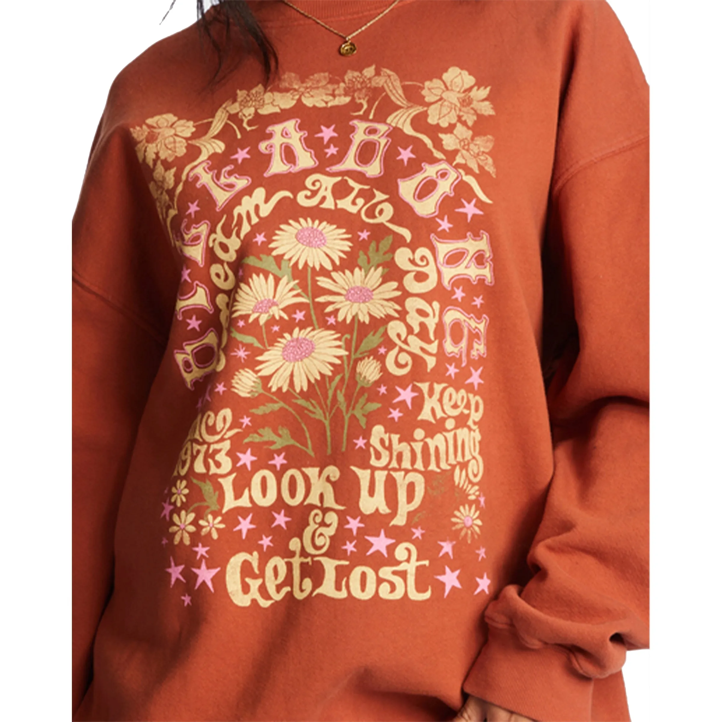 Ride In Übergroßem Crewneck Sweatshirt