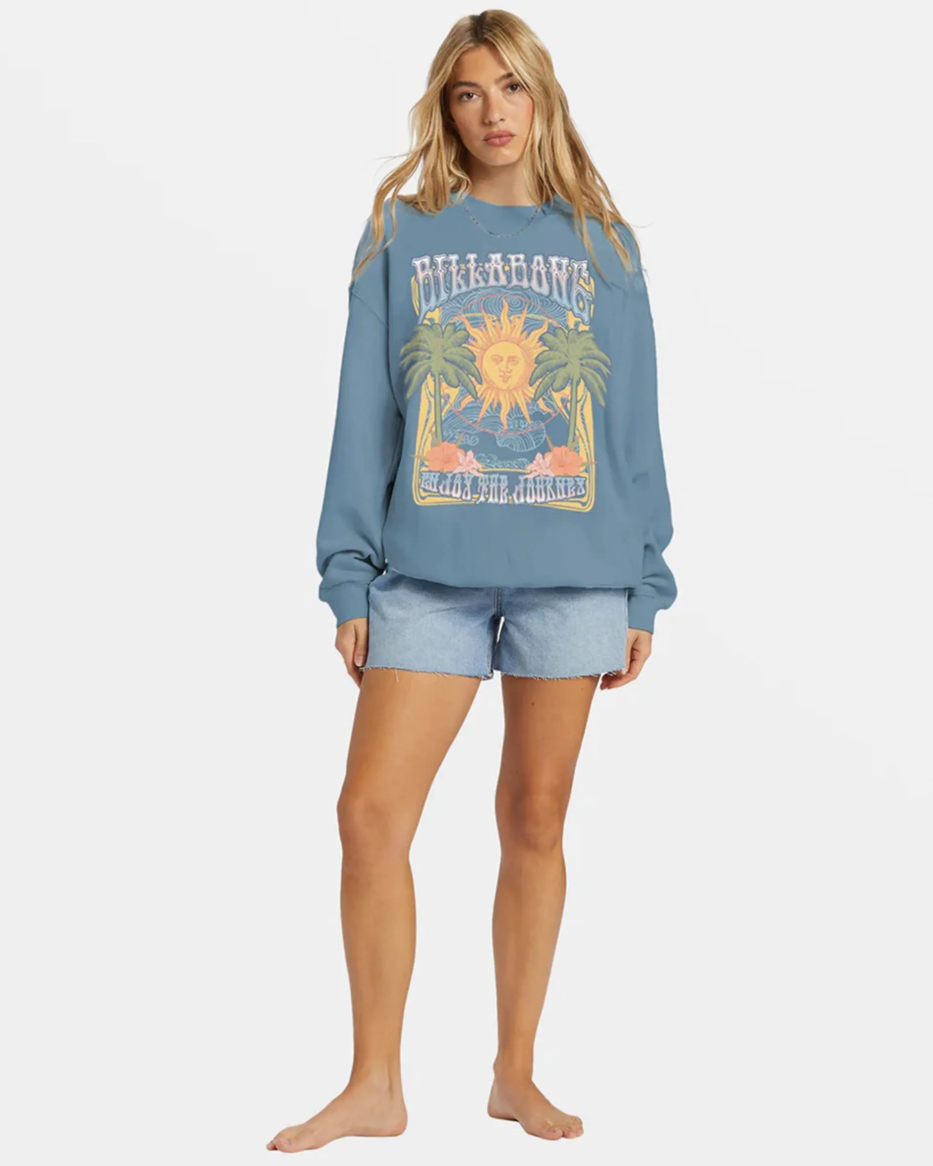 Ride In Übergroßem Crewneck Sweatshirt