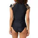 Ripcurl Playabella Kapellenärmel /Reißverschluss Damen Rash-Shirt