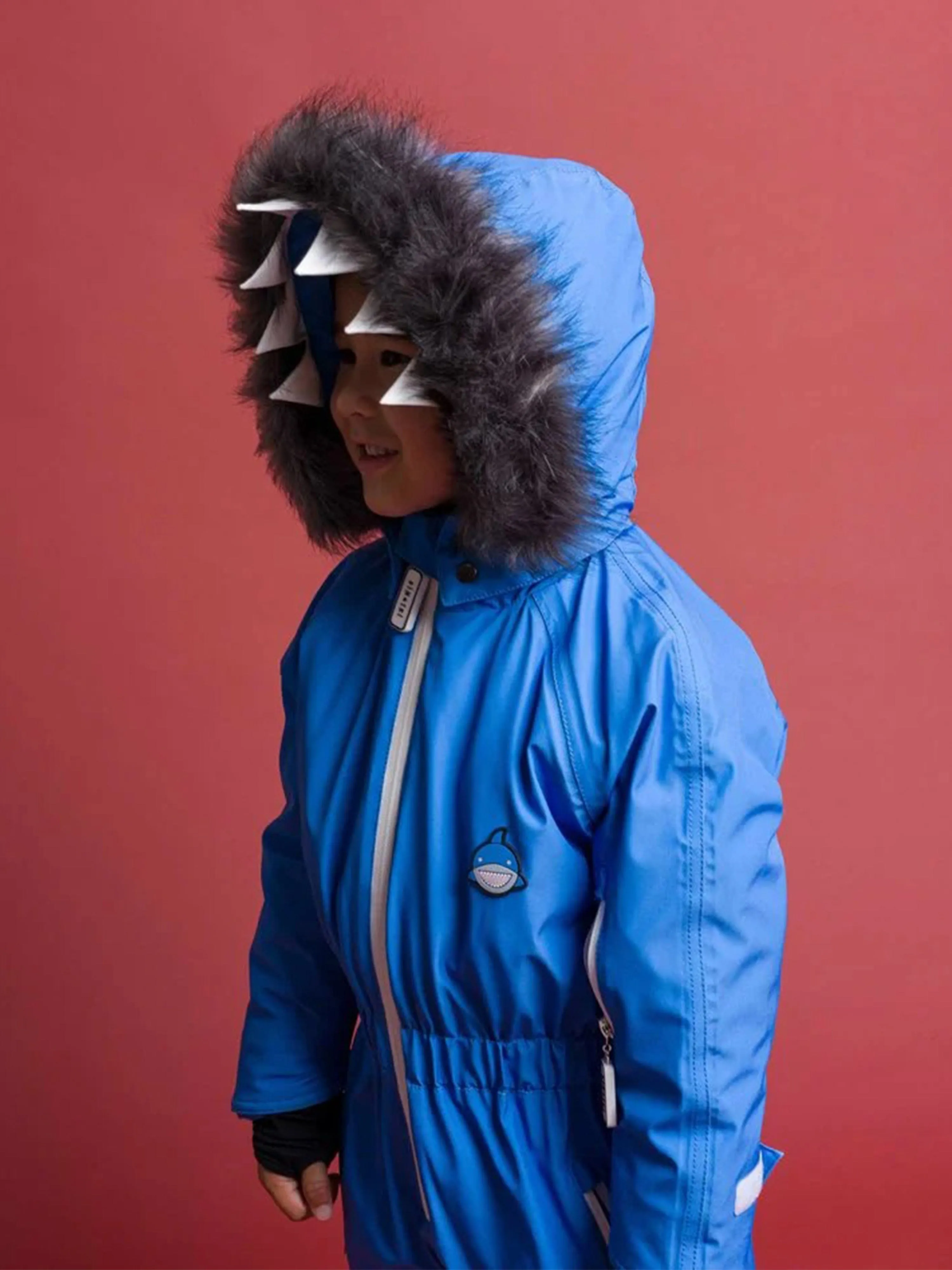 Roarsome Boys Reef Der Hai Schneeanzug in Blau