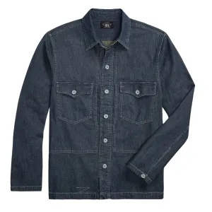 RRL By Ralph Lauren Indigo Denim Overshirt Dunkelwäsche