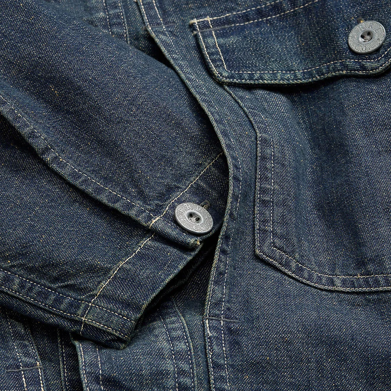 RRL By Ralph Lauren Indigo Denim Overshirt Dunkelwäsche