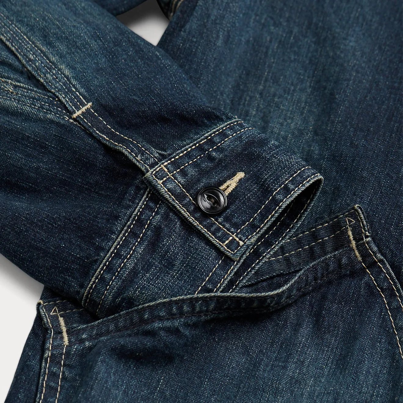 RRL By Ralph Lauren Jacke Ungefüttertes Hemdjacke Leyton Wash
