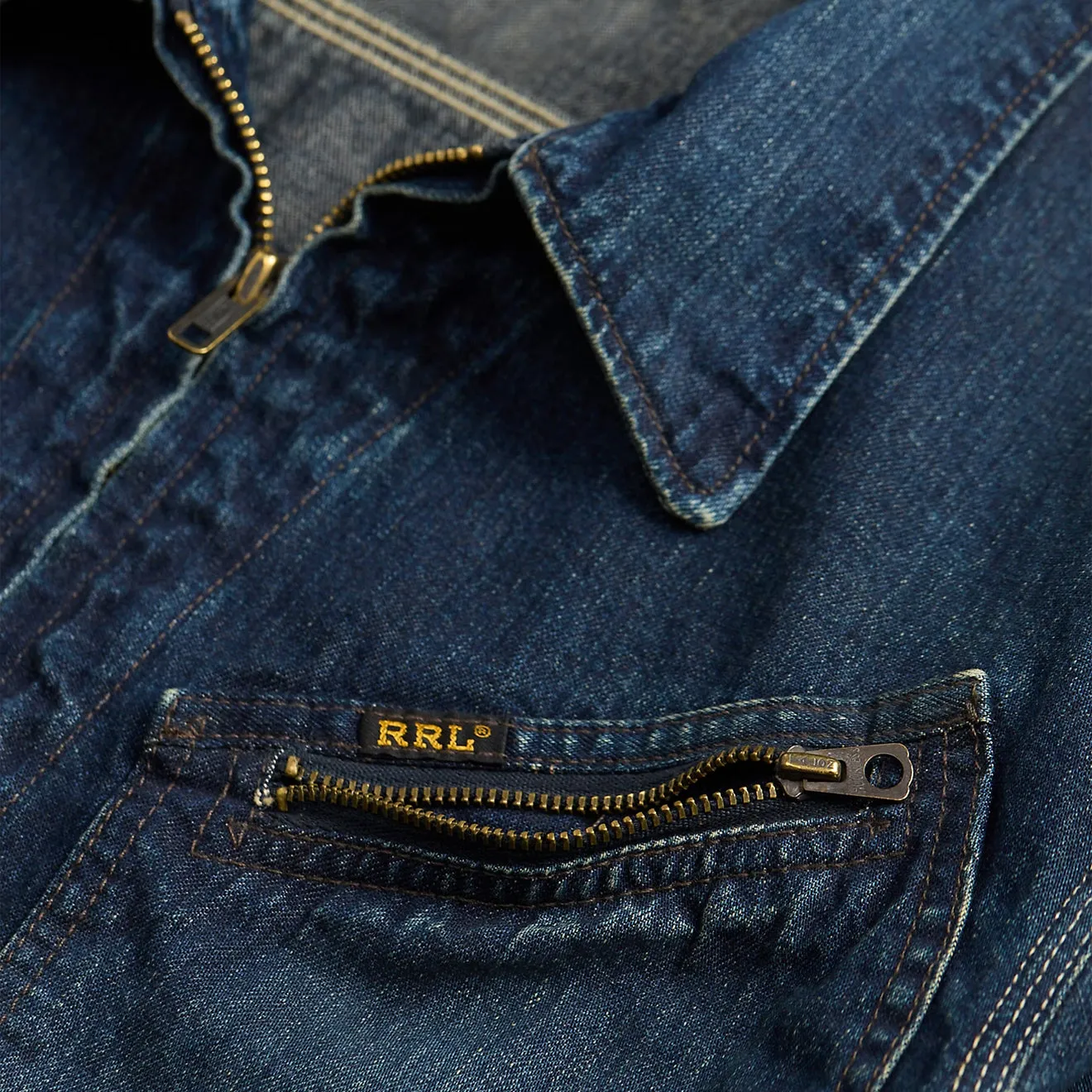 RRL By Ralph Lauren Jacke Ungefüttertes Hemdjacke Leyton Wash