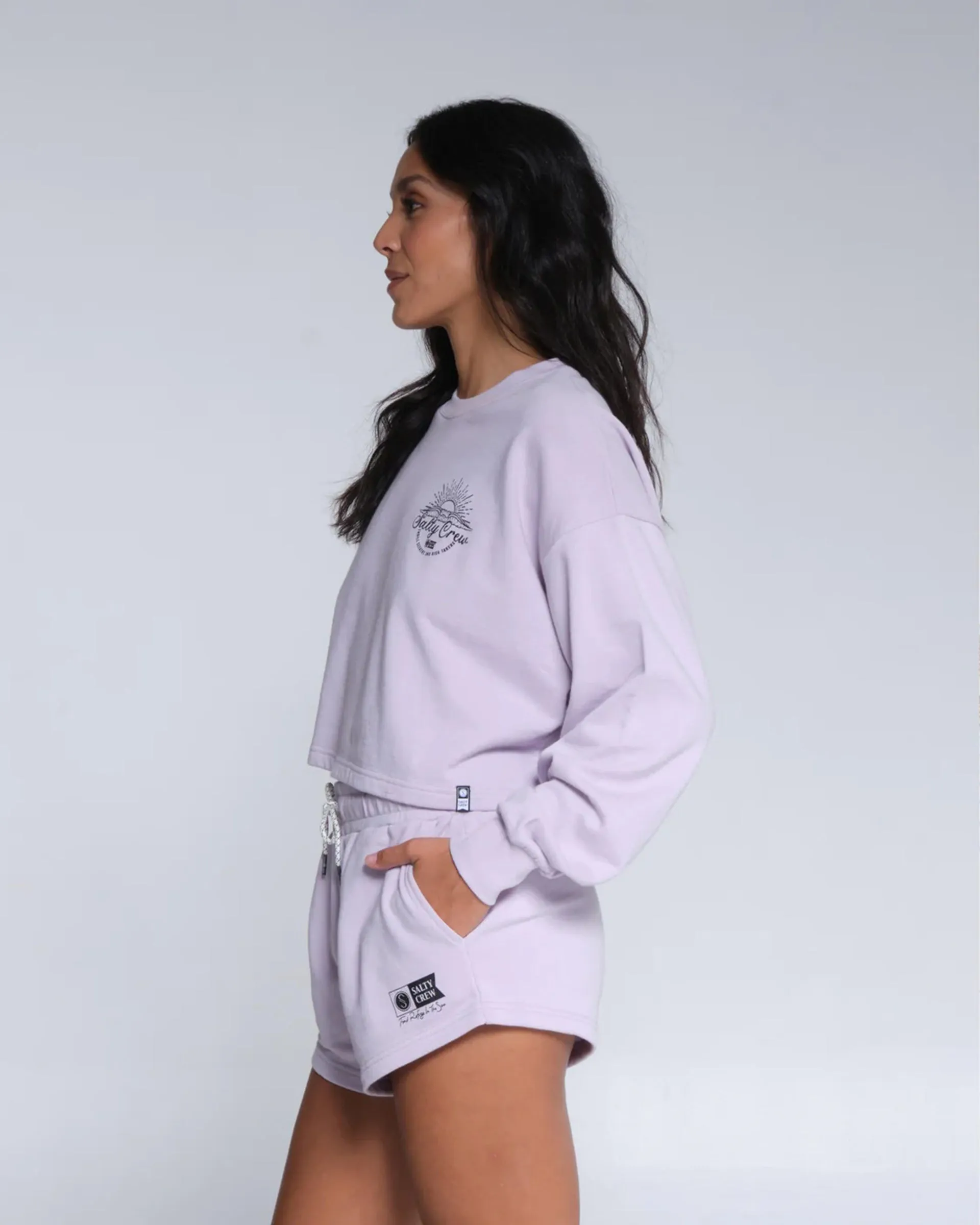 Sand Set Crewneck - Lavender Fog
