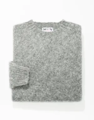 SHAGGY DOG PULLOVER MITTELGRAU - TRIM FIT