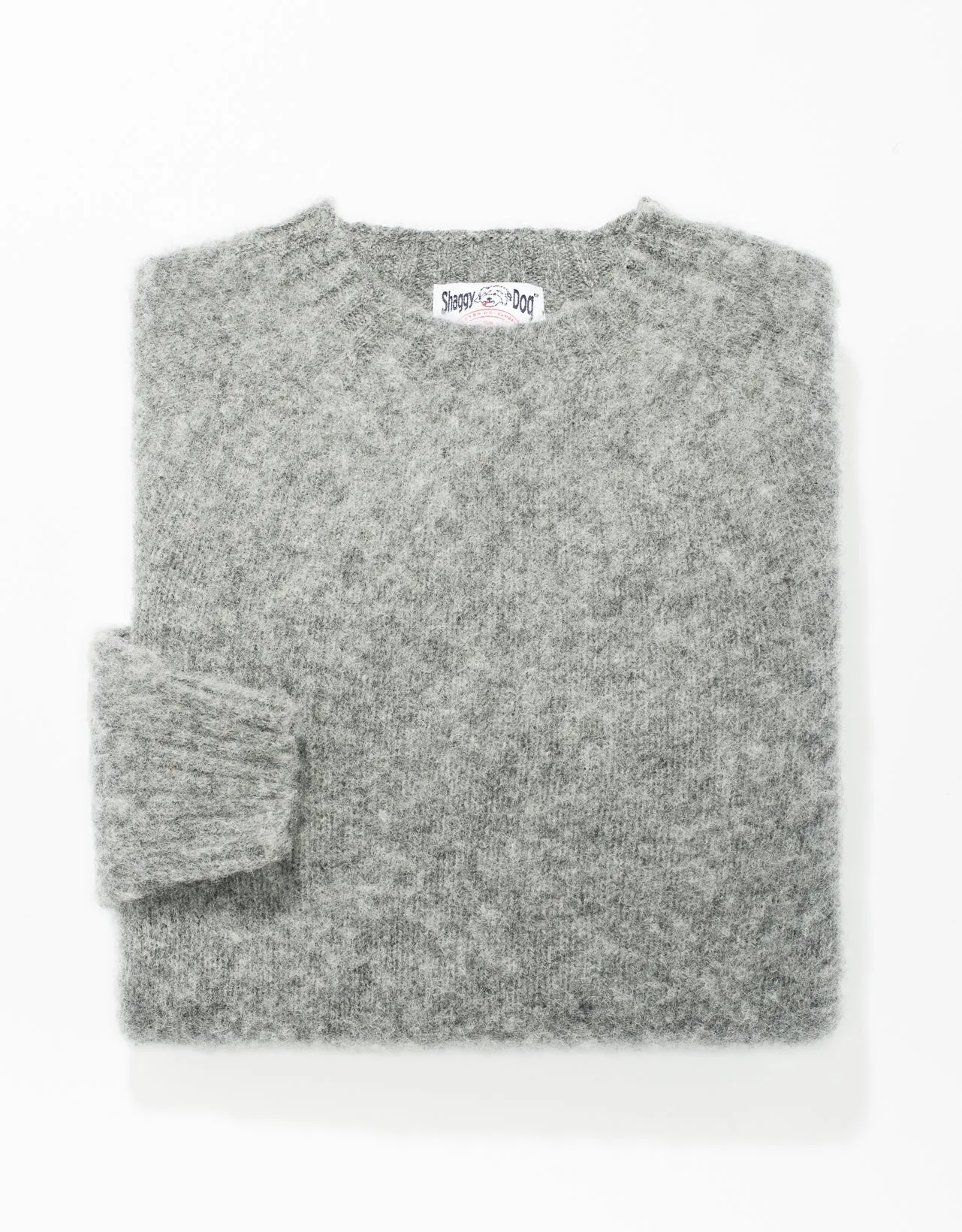 SHAGGY DOG PULLOVER MITTELGRAU - TRIM FIT