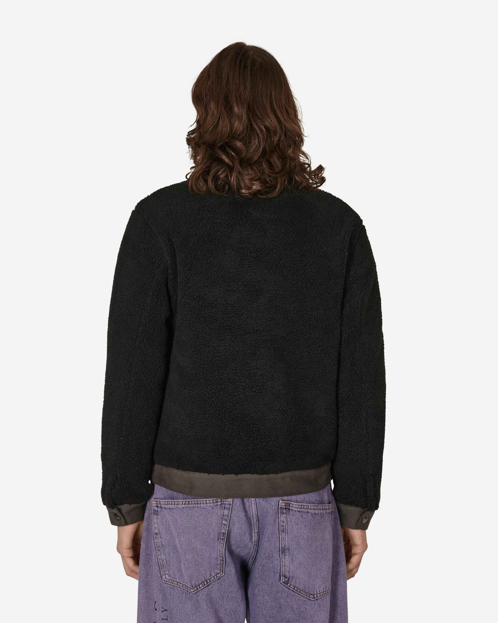 Sherpa Denim Jacke Schwarz