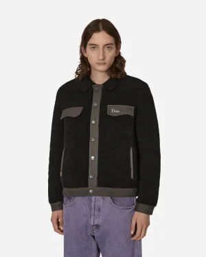 Sherpa Denim Jacke Schwarz