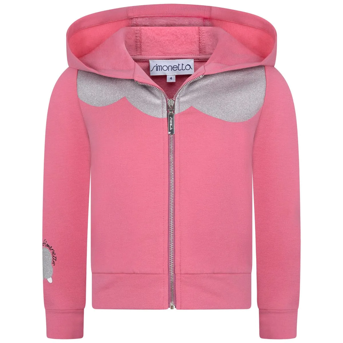 Simonetta & Silver Zip Up Top