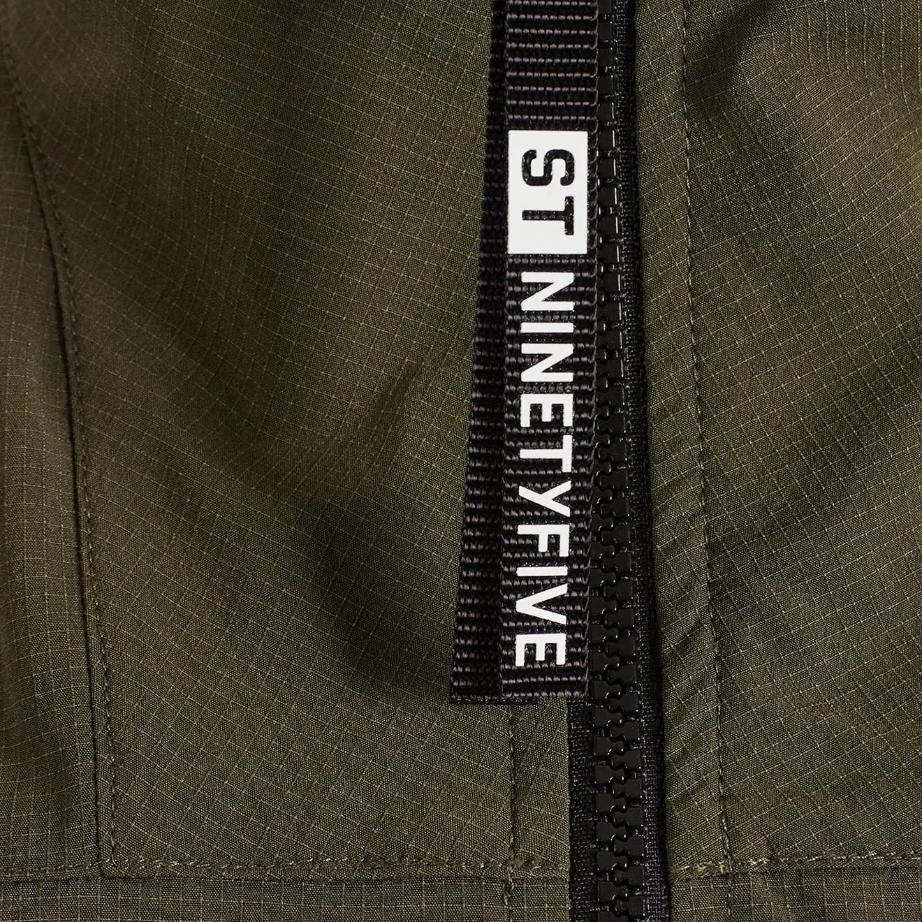 ST95 4-Wege-Stretch-Jacke mit durchgehendem Reißverschluss in Olive
