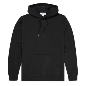 Sunspel Loopback Kapuzenpullover Schwarz