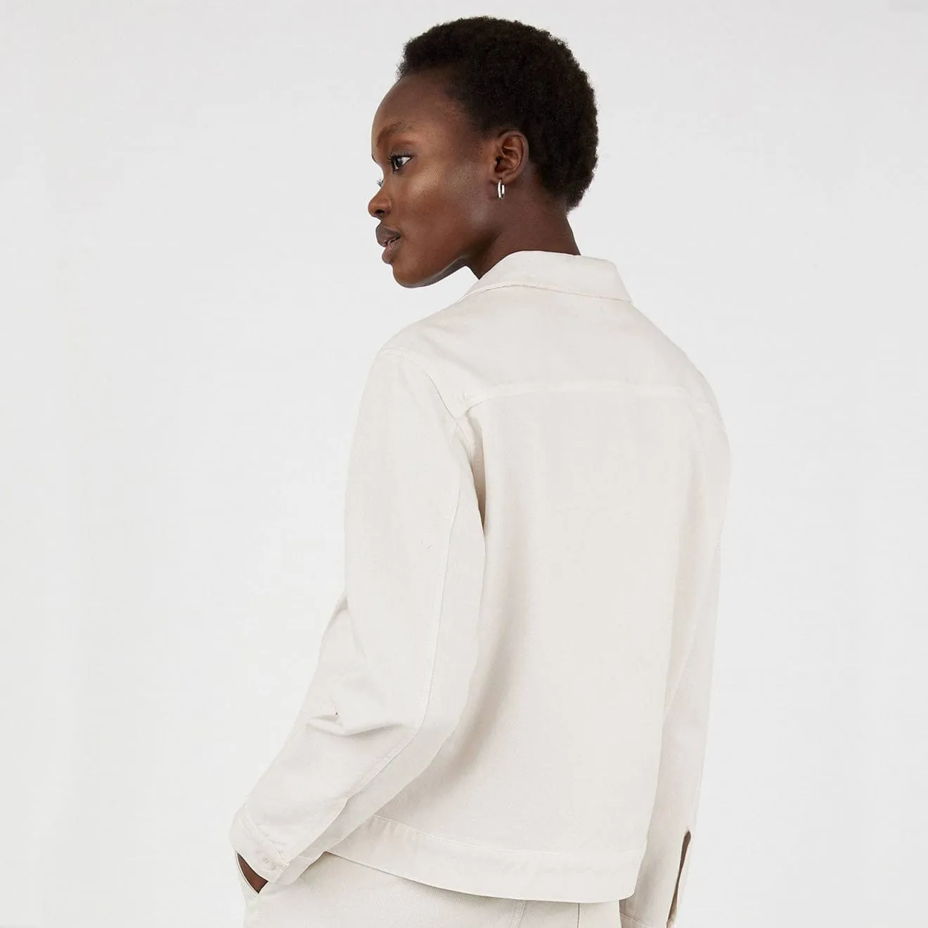 Sunspel Damen Chore Jacket Kreide