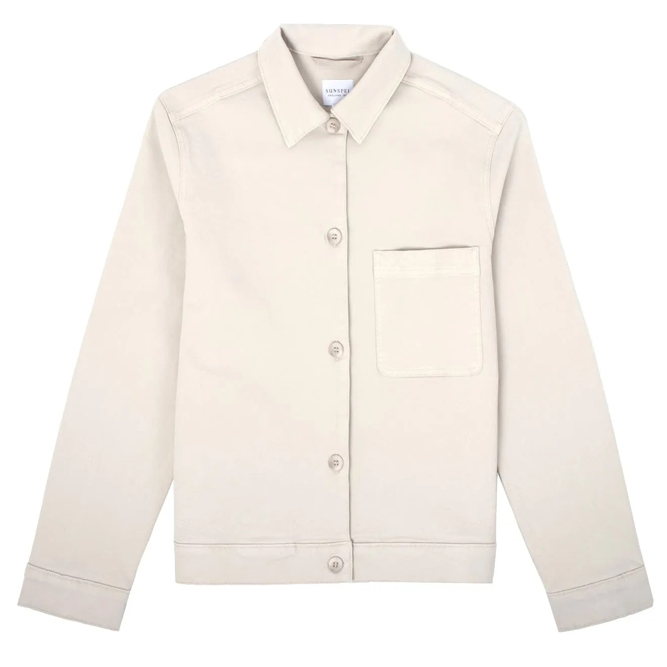Sunspel Damen Chore Jacket Kreide