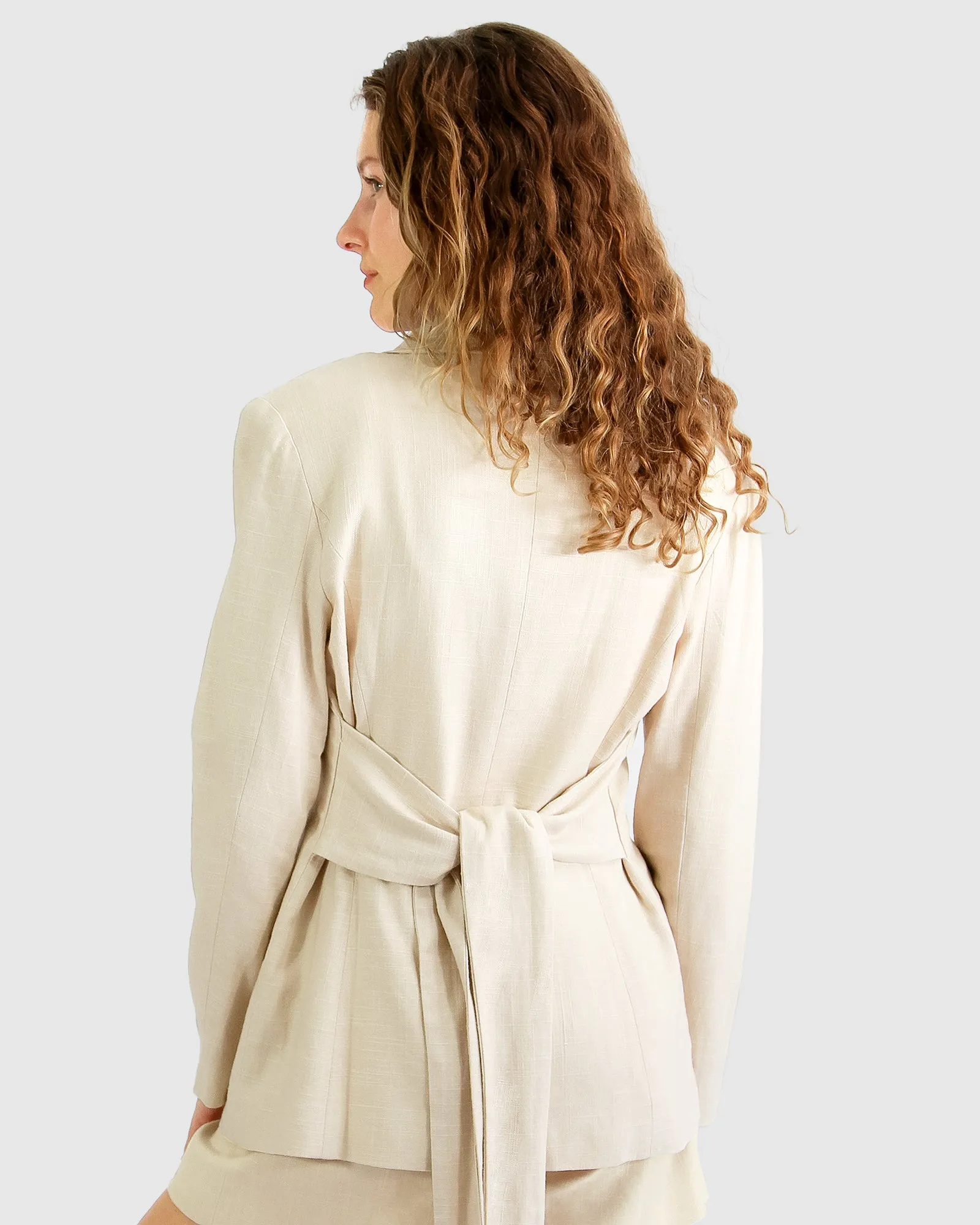 Synergy Wrap Blazer - Natur