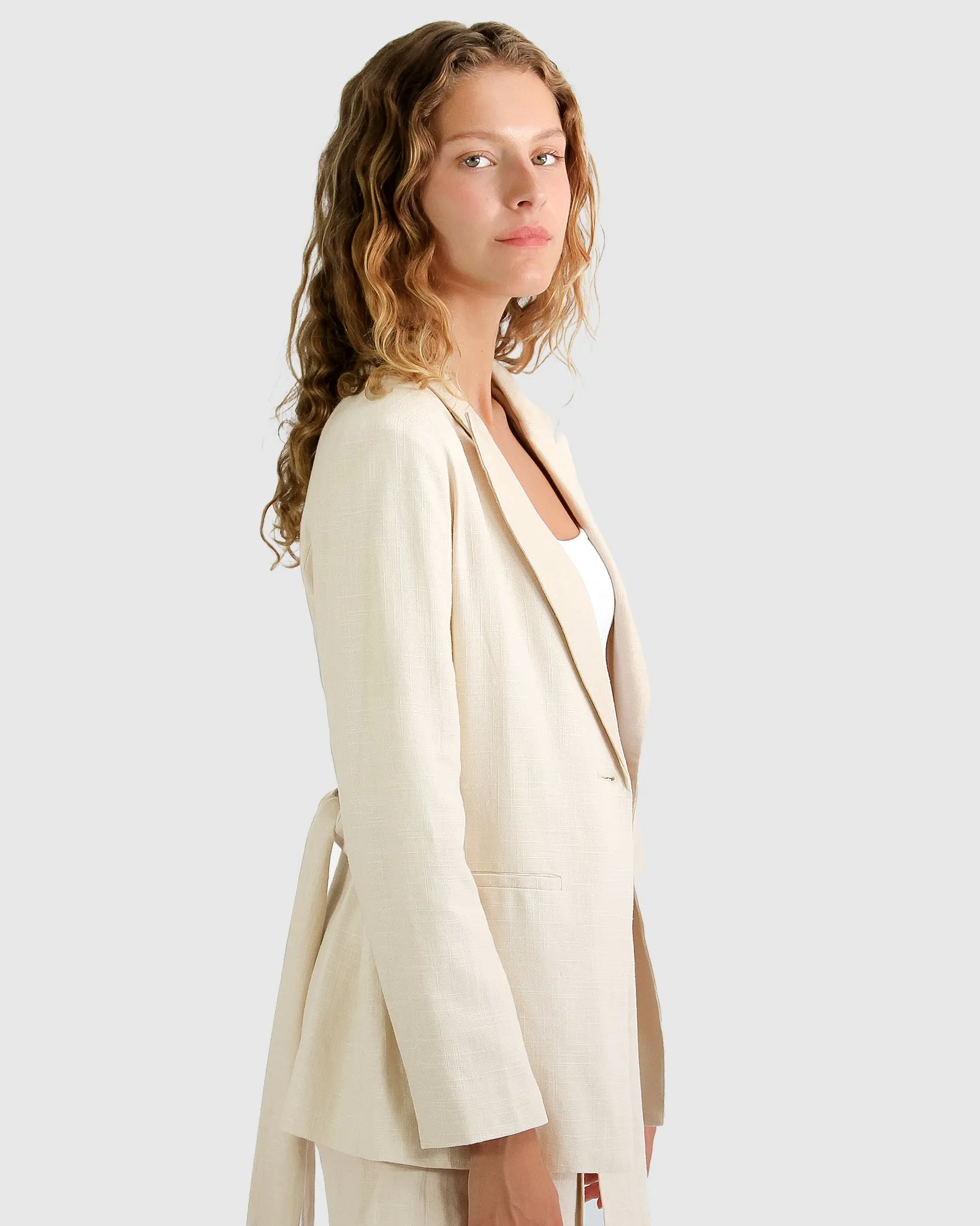 Synergy Wrap Blazer - Natur