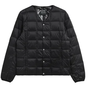 Taion V-Ausschnitt Knopfjacke Schwarz